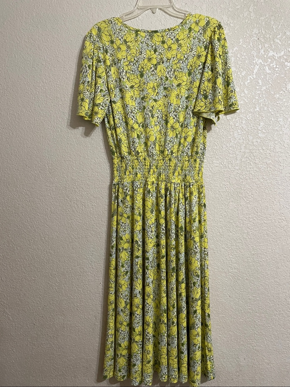 AModCloth Summer Yellow Floral Midi Dress - Picture 6 of 6